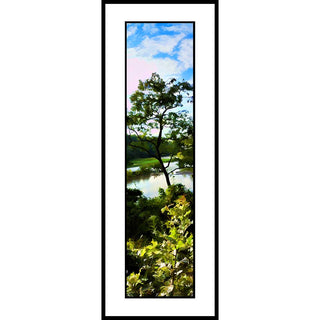 A small tree by the river on a partly cloudy day.  By the River by Alison Thomas of Serenity Scenes Photography and 
Digital Art.