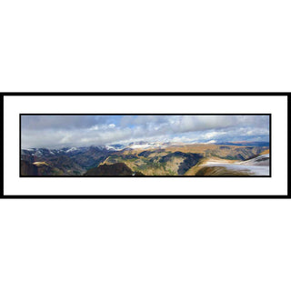 Top of the Beartooth Highway Pass at 10947 feet above sea level with a dusting of snow.  HIgh Mountains by Alison Thomas of Serenity Scenes Photography and Digital Art.