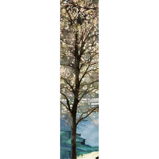 Unlock nature's beauty with this stunning vertical panorama of white flowers in full bloom. Experience the vibrant colors and fresh energy of spring in your home. Hang this beautiful piece for a fresh and inspiring addition to any décor.White Flowers by Alison Thomas of Serenity Scenes Photography and Digital Art.