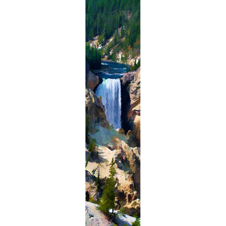 The waterfall in Yellowstone Canyon in Yellowstone National Park.&nbsp; Known as Artist Point.  Canyon Waterfall by Alison Thomas of Serenity Scenes Photography and Digital Art.