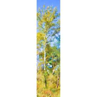 A soft yellow autumn tree against a blue sky.  "Soft Yellow" by Alison Thomas of Serenity Scenes Photography and Digital Art.