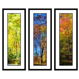 Autumn Dreams, Fall Forest, and Fire Canopy in a grouping by Alison Thomas of Serenity Scenes Photogaphy and Digital Art.