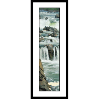 Water races down a rocky river, turning white where it strikes rocks in its path and plummets over waterfalls and rapids. Flow by Alison Thomas of Serenity Scenes Photography and Digital Art.